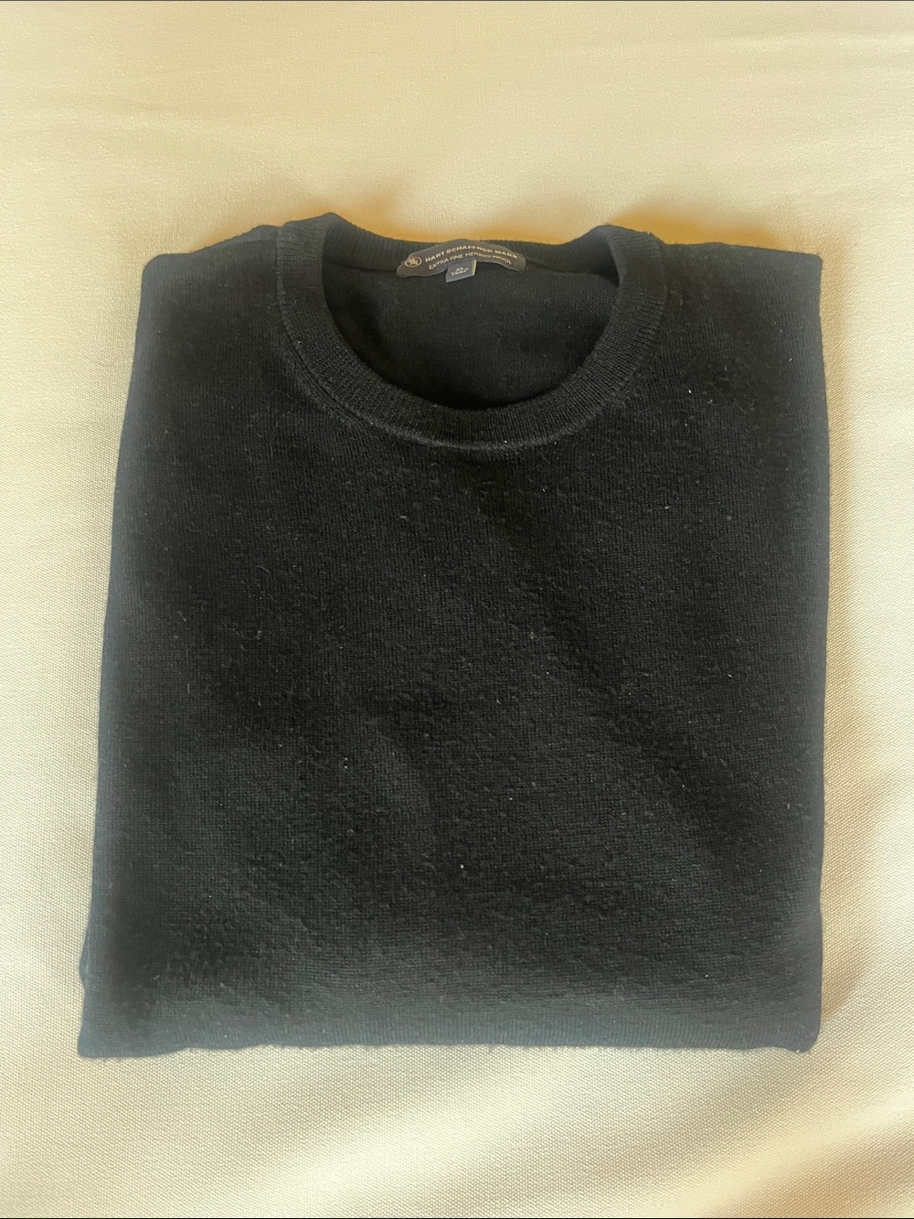 Hart Schaffner Marx Black Crewneck Sweater